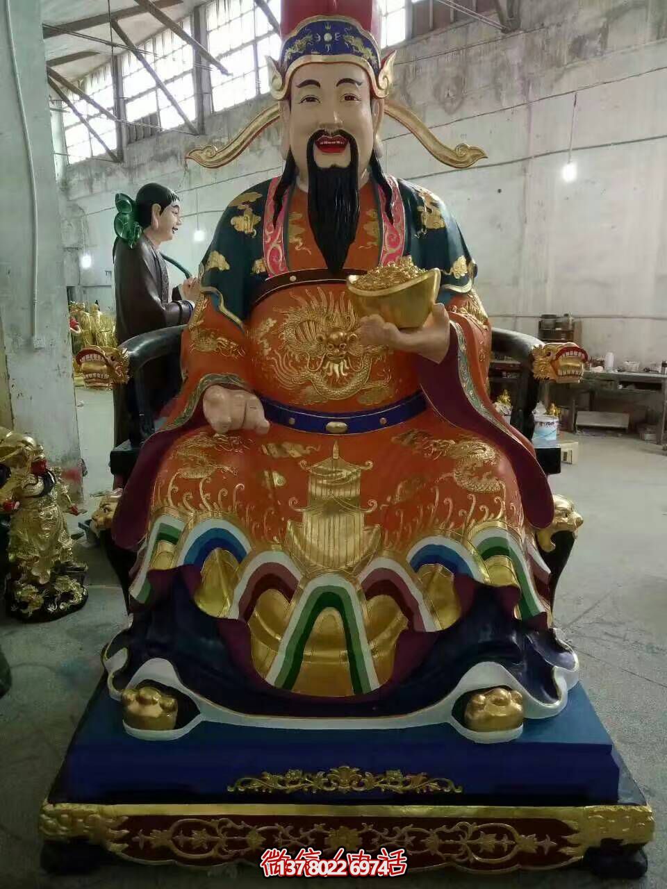 傳統(tǒng)文化精美銅雕財(cái)神雕塑