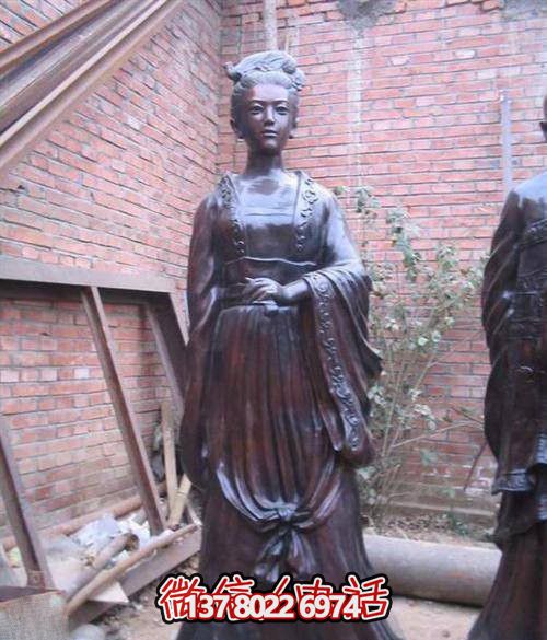 紫色千古—李清照才女的銅雕園林景區(qū)