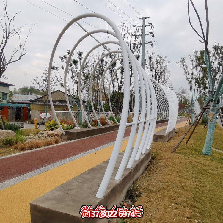 不銹鋼鐵藝拱門，完美裝飾公園戶外空間